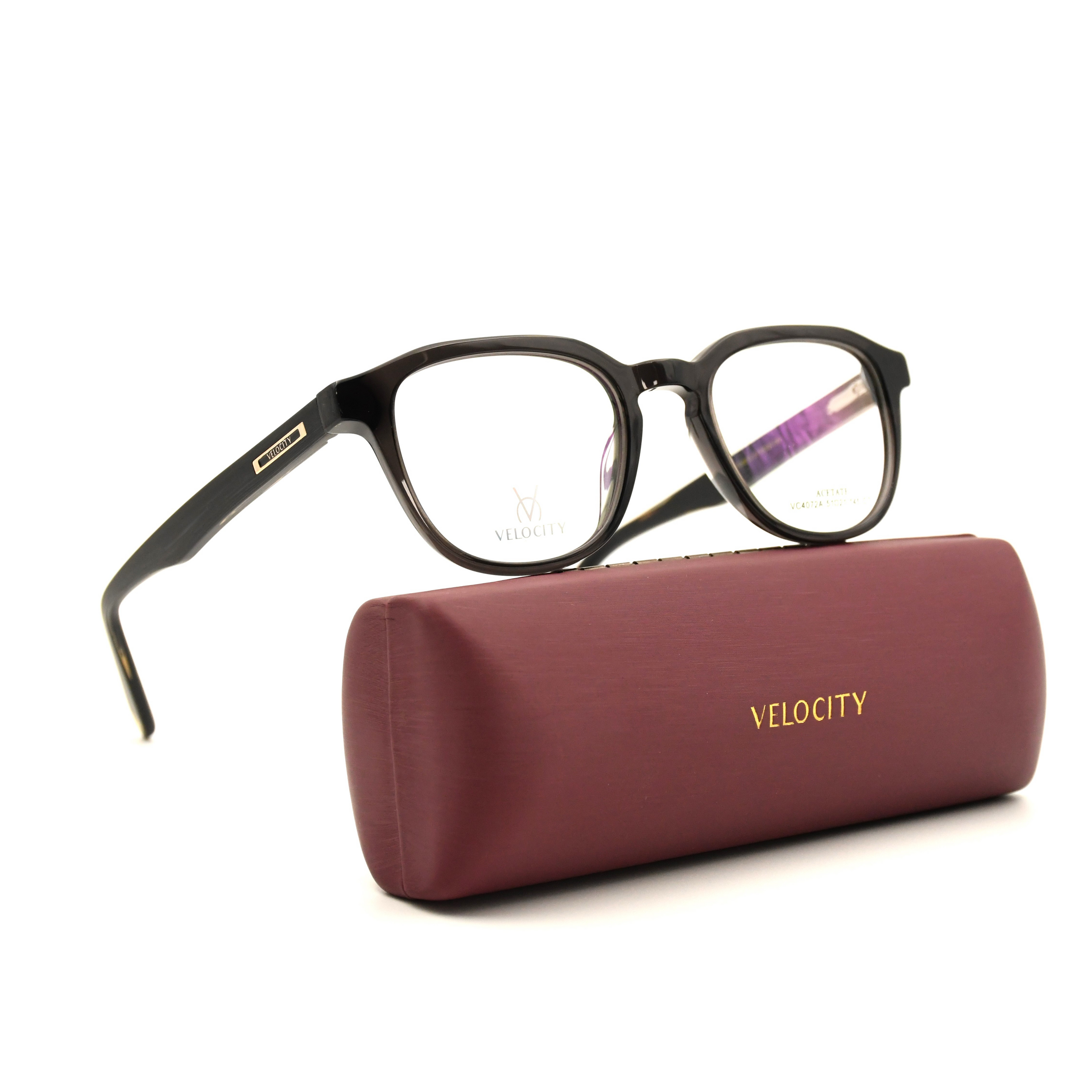 Velocity Rectangle Full Rim Eyeglasses - 4072A-C7