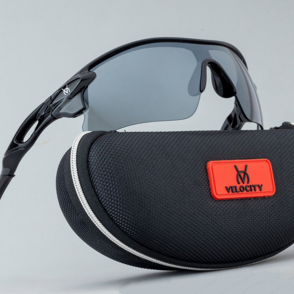 Velocity Sunglasses | Black and Grey| 100% UV Protected