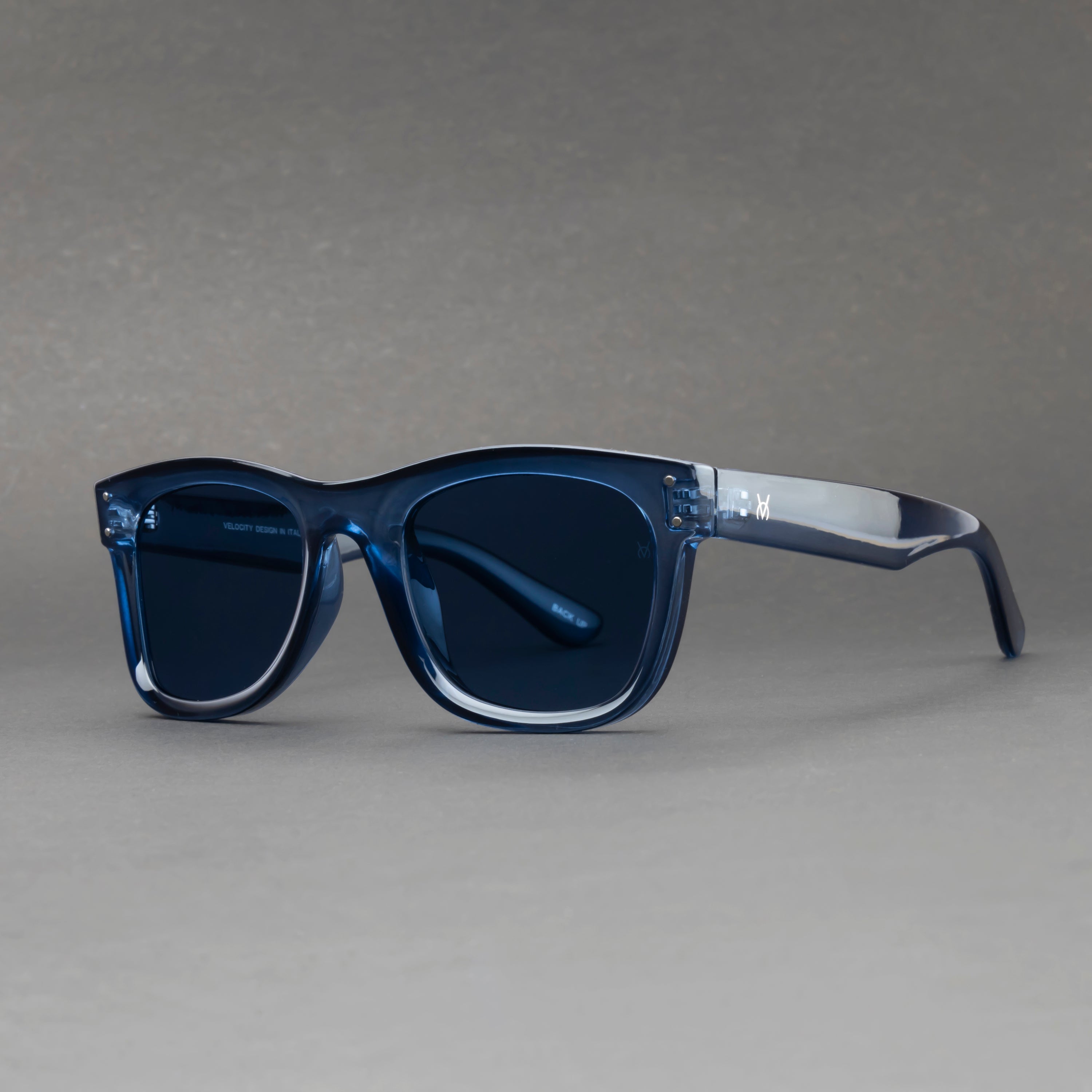 Speksee Full Rim Retro Polarized Reverse Sunglass for Men - Blue