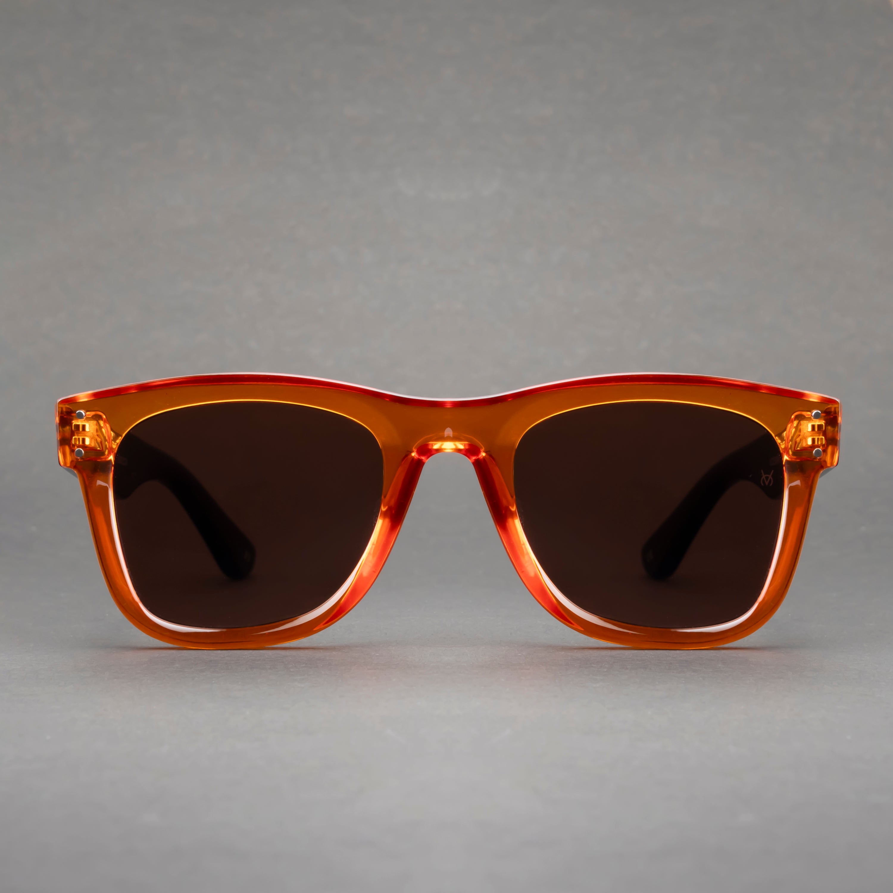 Speksee Full Rim Retro Reverse Sunglass for Men - Orange