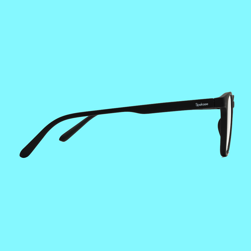 Speksee Black Rectangle Full Rim Eyeglasses