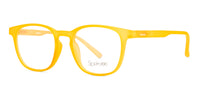Speksee Yellow Rectangle Full Rim Eyeglasses