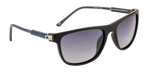 Velocity Polarized  POL Rectangular Series Gradient Smoke Sunglasses for Men