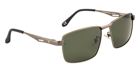 Velocity Rectangular Green POL Polarized Sunglasses for Men