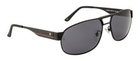 Velocity Polarized Oval Dark Smoke POL Sunglasses for Men