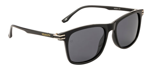 Velocity Dark Gray Polarized Rectangular Series POL Sunglasses for Men