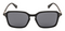 Velocity Polarized Rectangular POL Dark Grey Sunglasses for Men