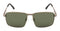 Velocity Rectangular Green POL Polarized Sunglasses for Men