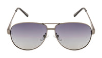 Velocity Polarized Aviator Gradient Smoke POL Sunglasses for Men