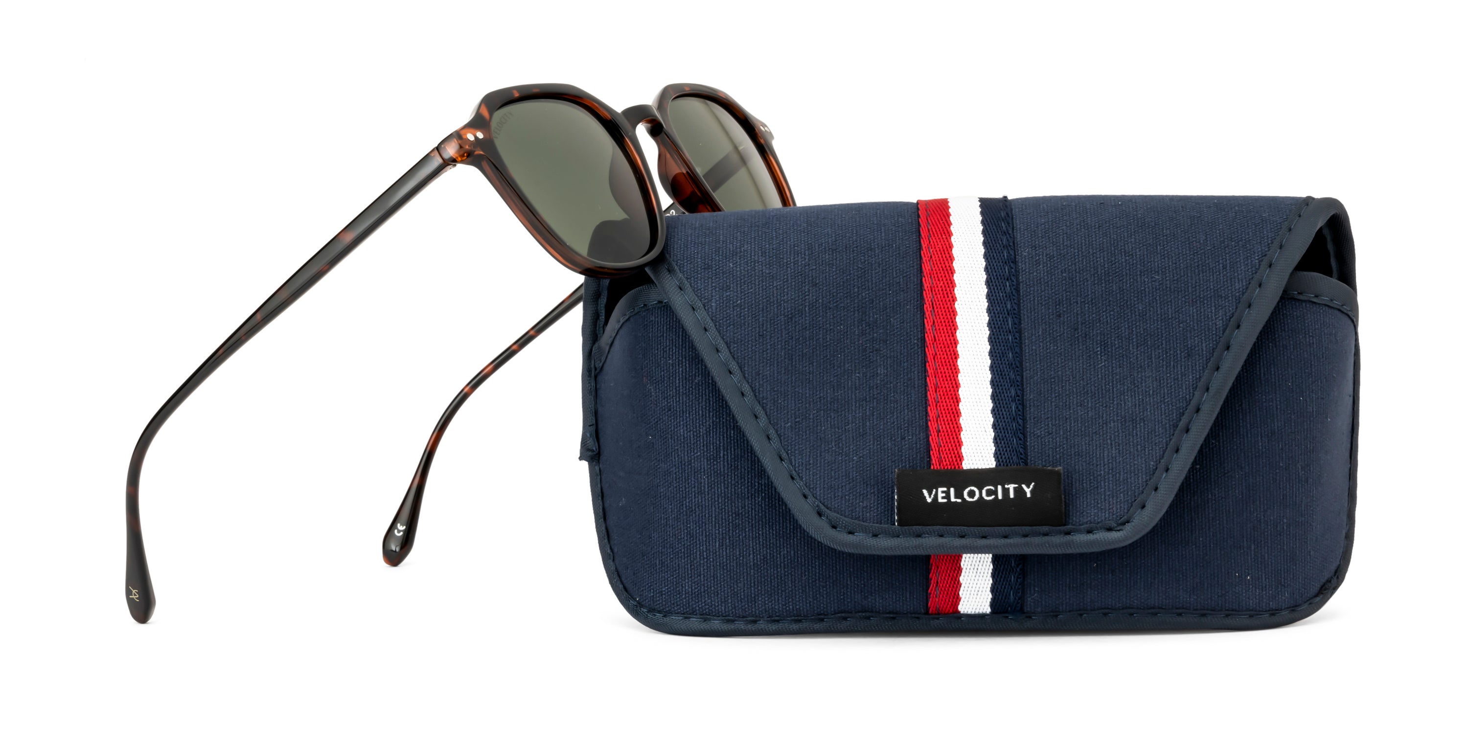 Velocity Full Rim Retro Wayfarer Polarized Sunglass